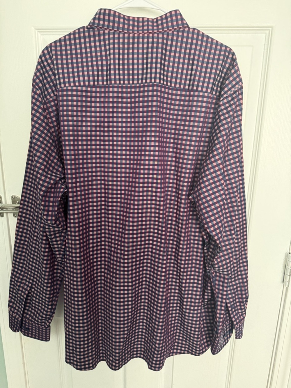 Johnston & Murphy Purple and Pink Gingham Button-Down Shirt - Picture 6 of 6